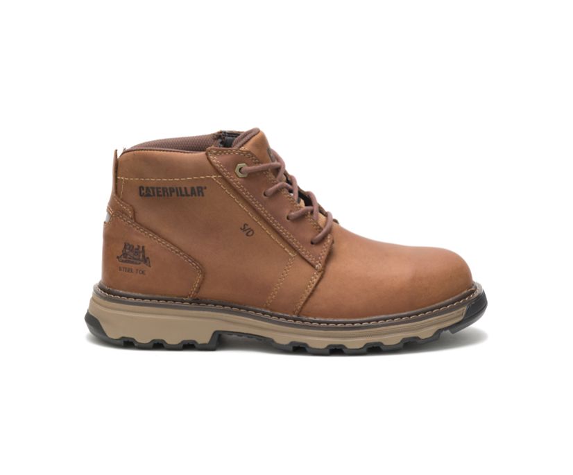 Caterpillar Parker Steel Toe - Sicherheitsstiefel Herren DunkelBeige - Schweiz XTNW-63182